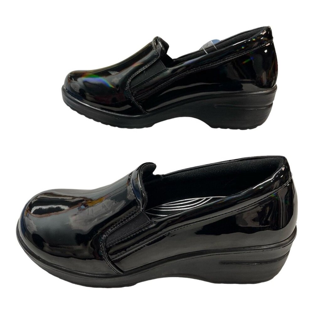 12Wide-Easy Street Black Patent Mules - Picture 6 of 10